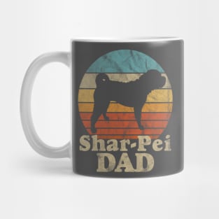 Vintage Eighties Style Shar-Pei Dad Distressed Mug